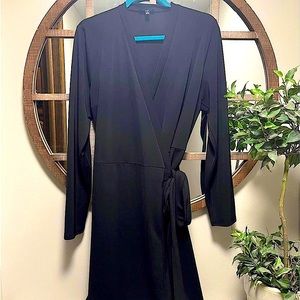 The Limited Ladies L Tall Black Wrap Dress 👗